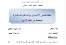 سلطة القاضي الإداري في مراقبة القرارات الادارية المنفصلة عن العقد الإداري