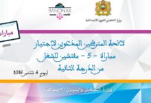 لائحة المدعوين لمباراة مفتشي الشغل من الدرجة الثانية - وزارة التشغيل والشؤون الاجتماعية