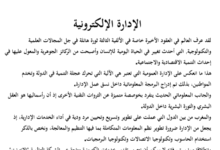 الإدارة الإلكترونية 2030